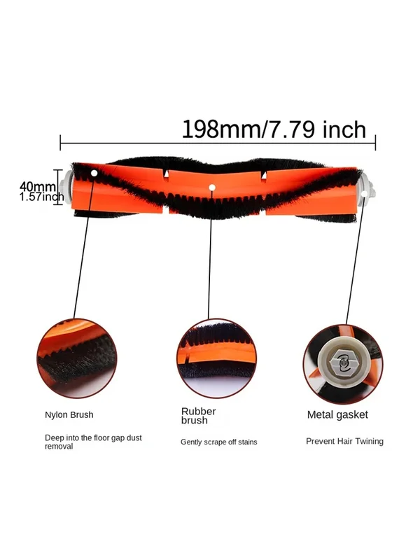 AliExpress - Brosse principale pour Xiaomi Roborock S5 S6 S50 S5 Max S6 S60 S61 S6, brosse principale Pure pour Xiaomi E25 E35 E20 E4 E5 C10 S4, pièce