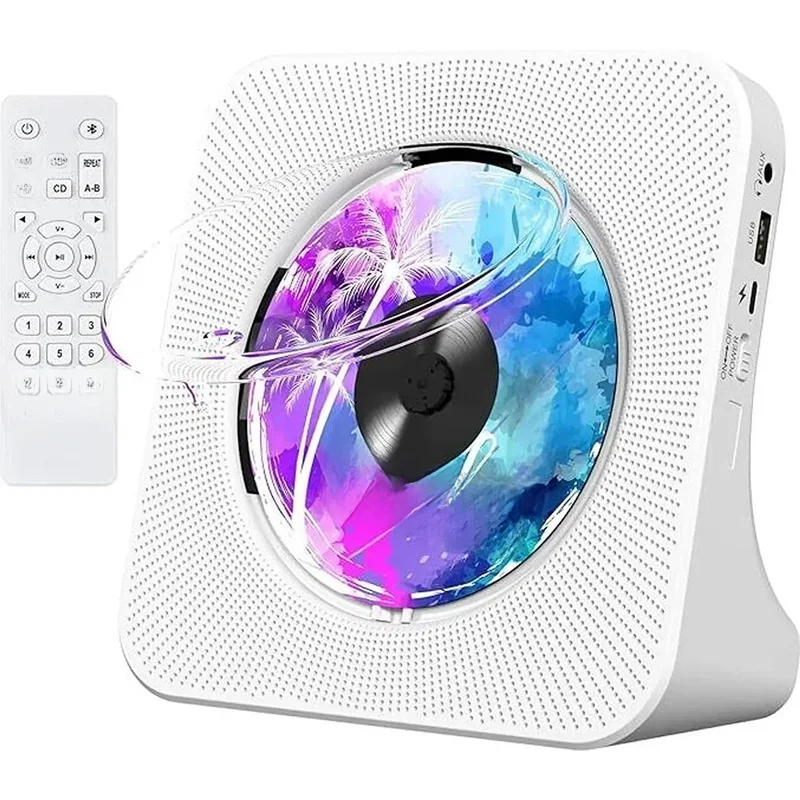 AliExpress - Bluetooth-CD-Player, CD-Player mit 2 HIFI Lautsprechern, Desktop-CD-Player mit LED-Anzeige, CD-Musikplayer mit Fernbedienung