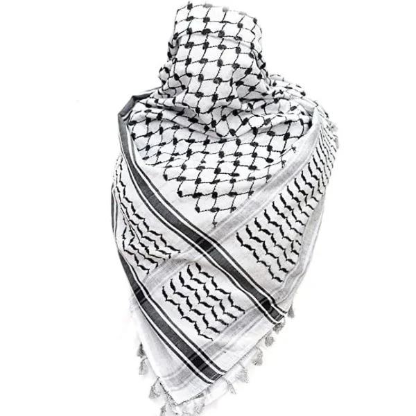 Palestinaskjerf, Keffiyeh, Arafat Hatta, rød med dusker, Shemagh Keffiyeh Arab hundetann