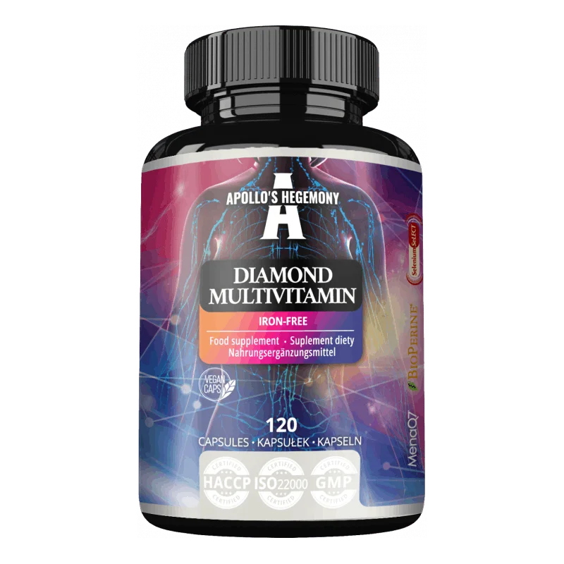 Diamond Multivitamin 37 bioaktive ingredienser vegansk – 120 kapsler