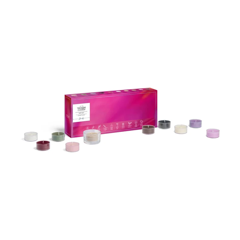 Yankee Candle Tea Light Candles Confezione Regalo 10 Tea Light E 1 Porta Candela Tea Light 1pz - Candela Profumata