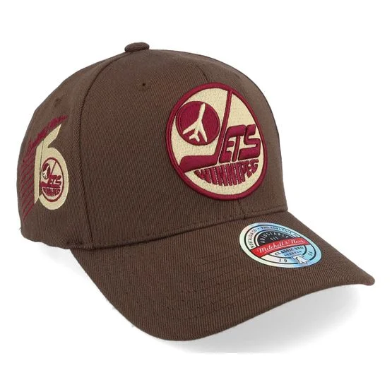 Mitchell & Ness - NHL Brun adjustable Caps - Hatstore Exclusive x Winnipeg Jets Anniversary Logo Brown Adjustable @ Hatstore