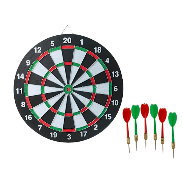 Darttavle med 6 piler - Piltavle - Dart