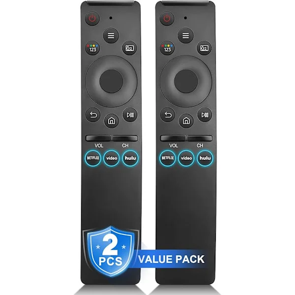 【Pakke med 2】 til Samsung Smart TV Fjernbetjening Erstatning, Universal til Alle Samsung TV