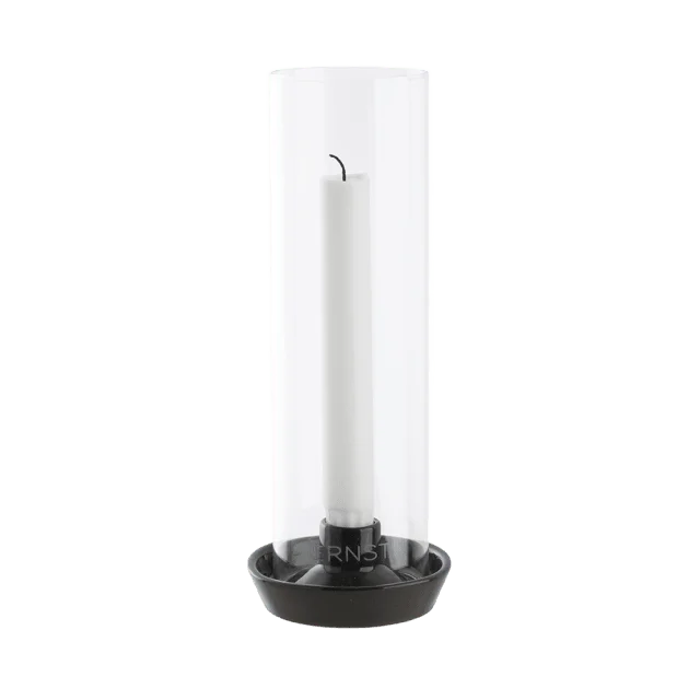 ERNST Ljusstake med glas, 23,5 cm, mörkgrå Dekoration D9 H23,5