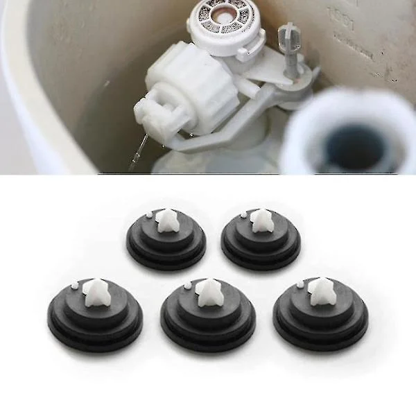 5-delars gummimembran ersättningsdelar, badrumstillbehör, kompatibla med Siamp tankventiler, inloppsventiler, kulventiler och packningar.