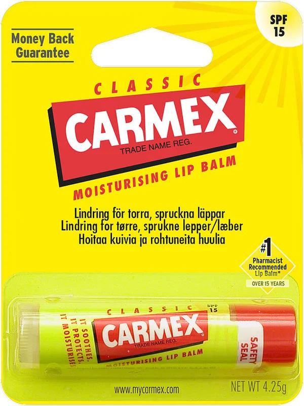 Carmex Stick SPF 15 4,25 g, Hudpleje, Ansigtspleje, Læbepleje