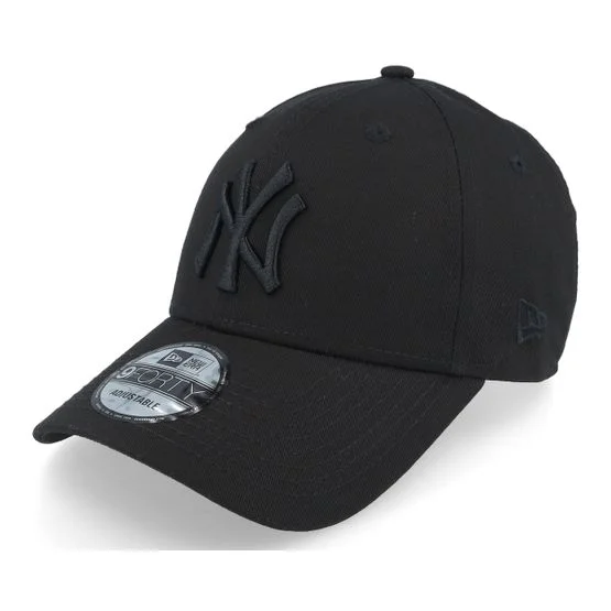 New Era - MLB Schwarz adjustable Cap - New York Yankees League Essential Black on Black 9FORTY Adjustable @ Hatstore