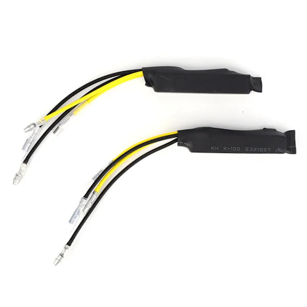 2 stk. DC12V 21W LED-modstandsdekoder fejlfri afbryder unilateral ledning til motorcykel blinklys