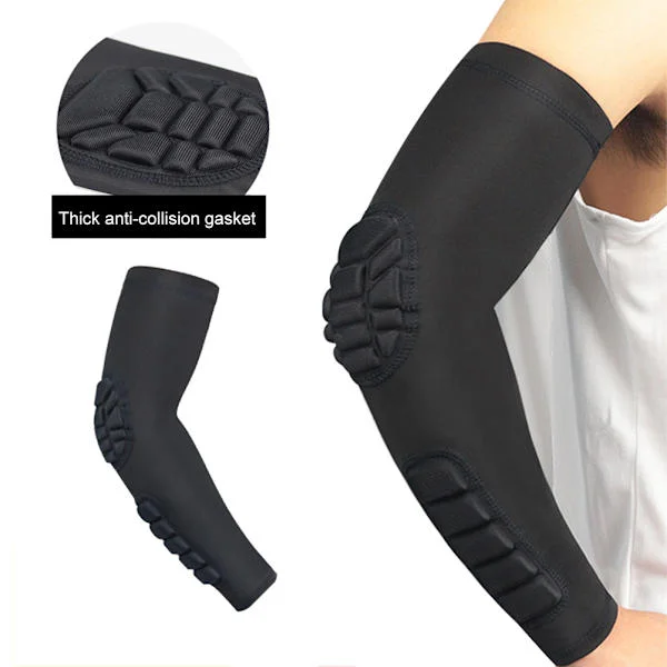 Padded Compression Arm Sleeve Elbow Support Sports Protection for Football Basketball Volleyball