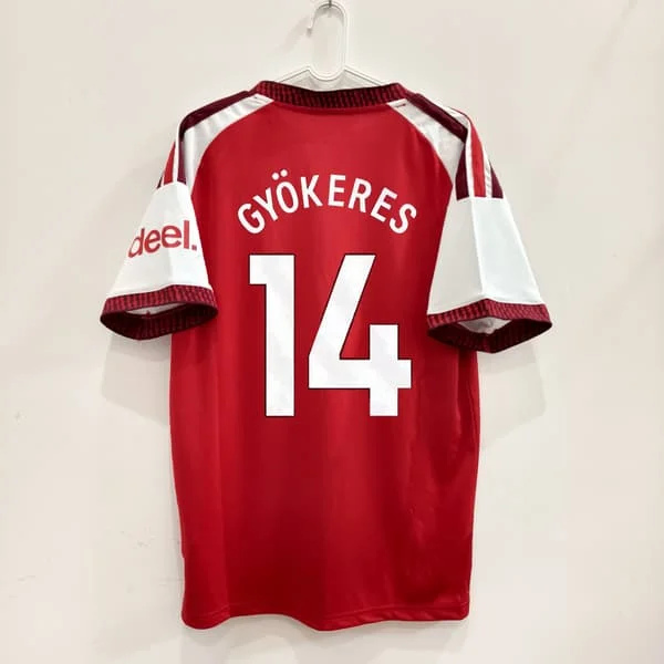 26-27 Arsenal Hemmatröja Nr. 14 Gyökeres #Viktor Gyökeres Fanutgåva Fotbollskläder Vuxen fotbollströja S-XXL.a