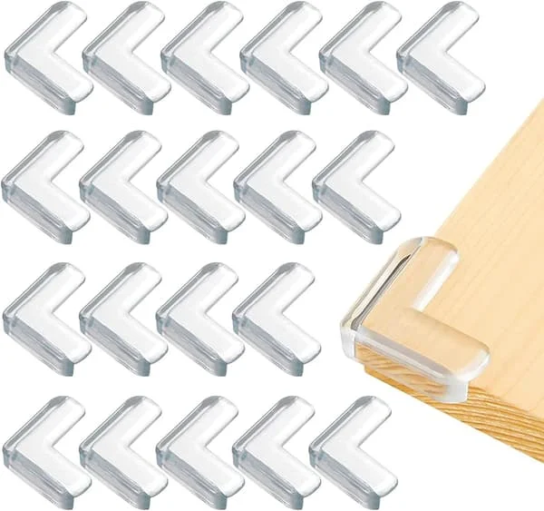 20 STK Hjørnebeskyttere til borde, Hjørnebeskyttere til borde og møbler, Transparente hjørnebeskyttere til børnesikkerhed i hjemmet