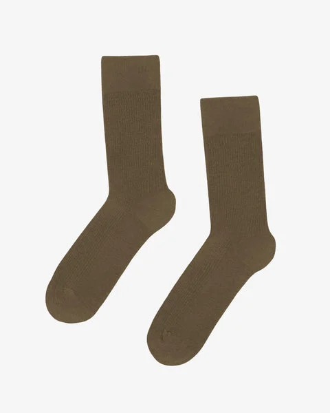 Classic Organic Sock - Dusty Olive - Male - 41-46