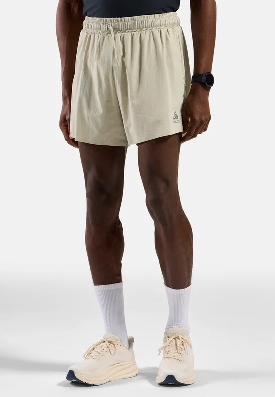 Odlo Zeroweight 5 inch hardloopshort met binnenbroek voor heren, XXL, beige
