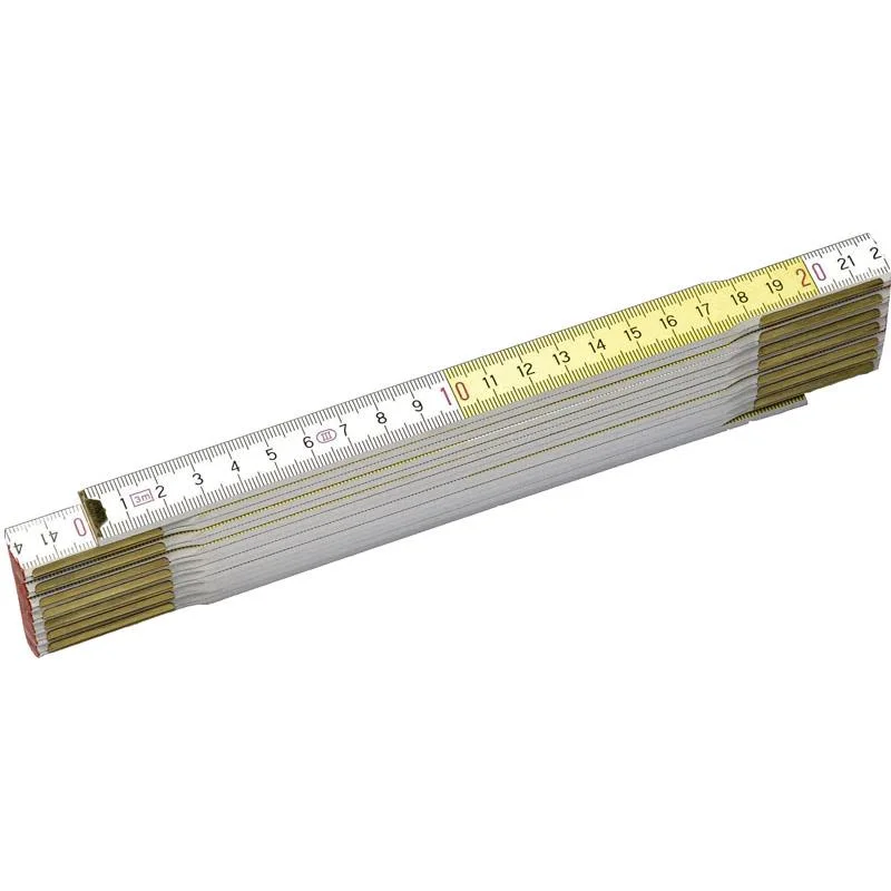STANLEY 0-35-458 Tommestok Træ, hvid/gul, 2 m, Måleinstrument