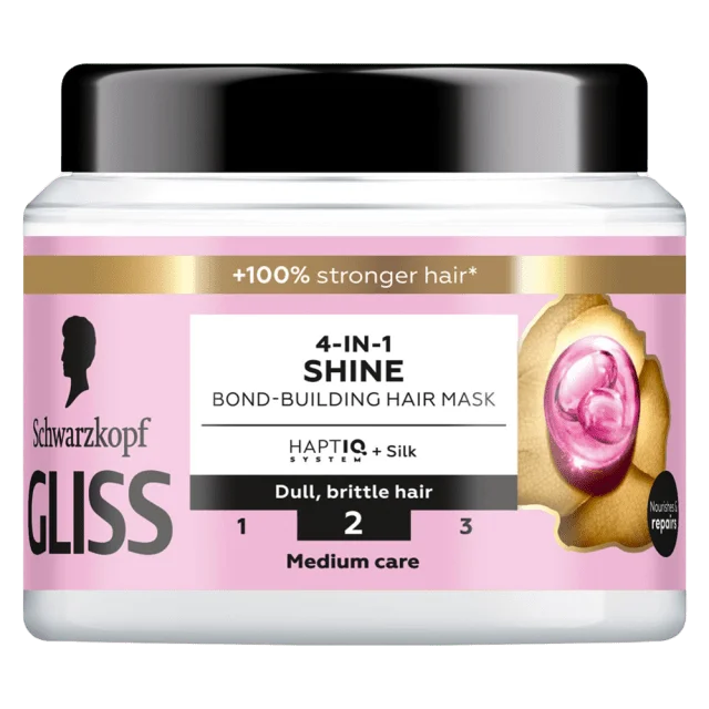 GLISS 4-In-1 Shine Bond-Building Hair Mask Balsam Dam 400ML