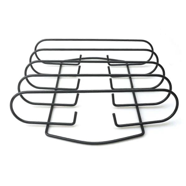 Rostningsställ för revben Värmebeständigt grilljärn Håller 4 revben Rostningsställ Rökaccessoar