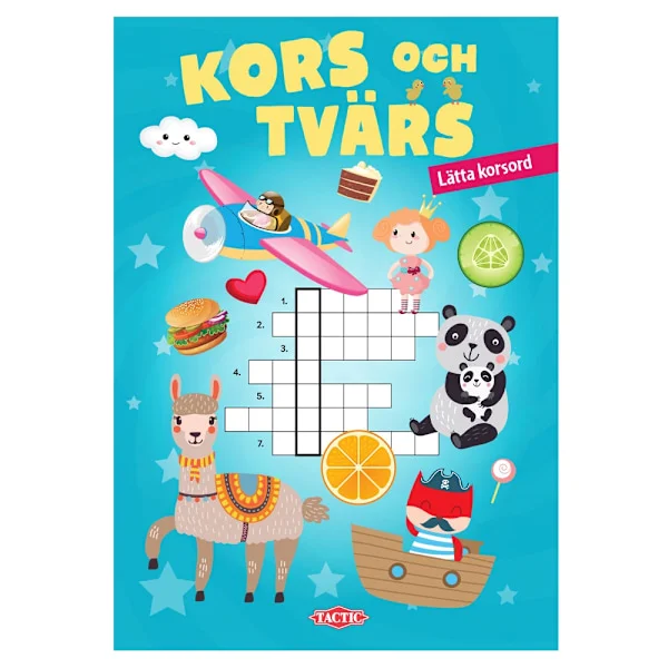 Kryss og Tvers Kryssordbok for Barn Aktivitetsbok