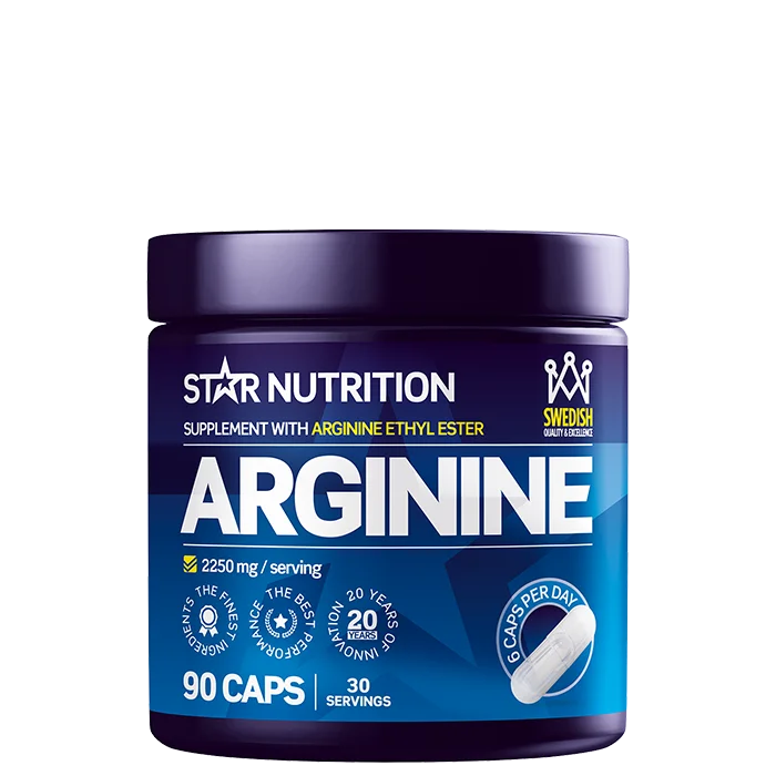 Enkeltingrediens Star Nutrition Arginin PWO 90 kapsler - Bodyman.dk
