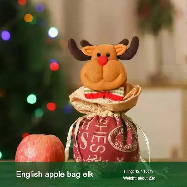 Julklappspåsar Julstrumpa Väska Förpackningslåda Julgodispåse Barn Handhållen Prydnad Julklappspåse