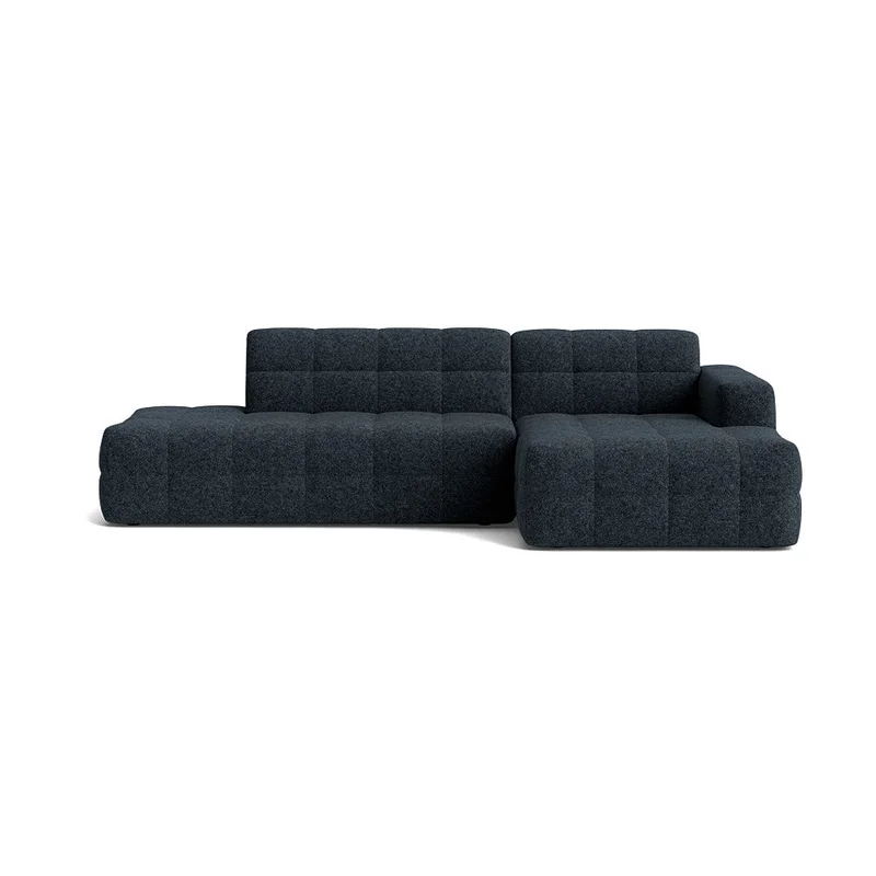 Paris chaiselong sofa, højrevendt open end - Modesto Mørkeblå - Komfortabel sofa med chaiselong - 282x162x77cm