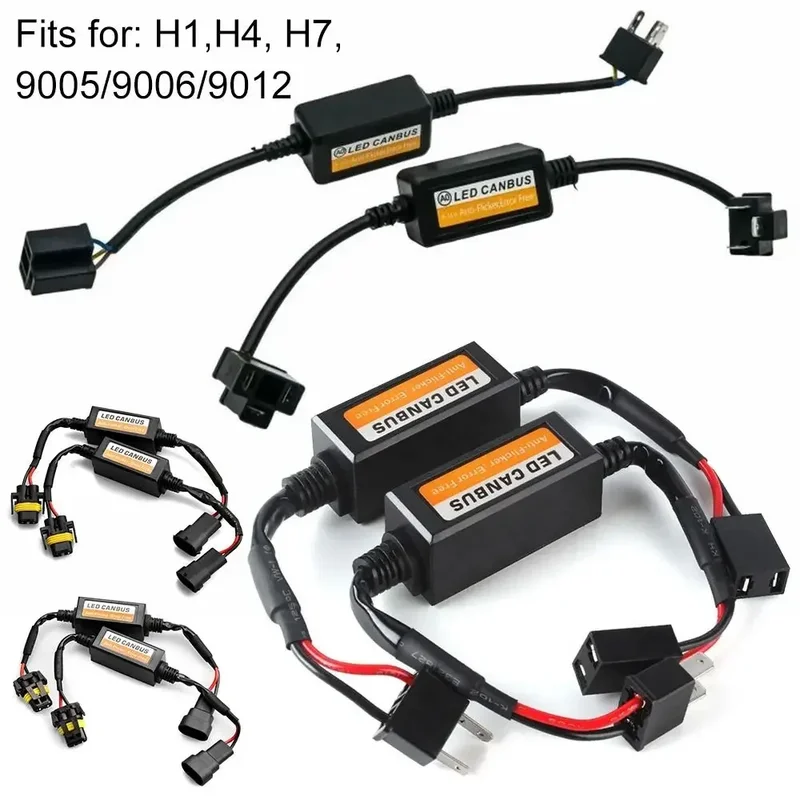 AliExpress - Phares de voiture Canbus LED, résistance sans erreur, pour phares antibrouillard SUV H4 H7 H1 H11 9006 9007, adaptateur, outils Anti-