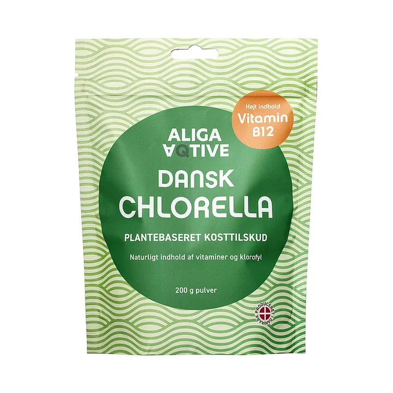 Aliga Aqtive Dansk Chlorella 200 g, Helse & Madvarer, Ingredienser, Chlorella