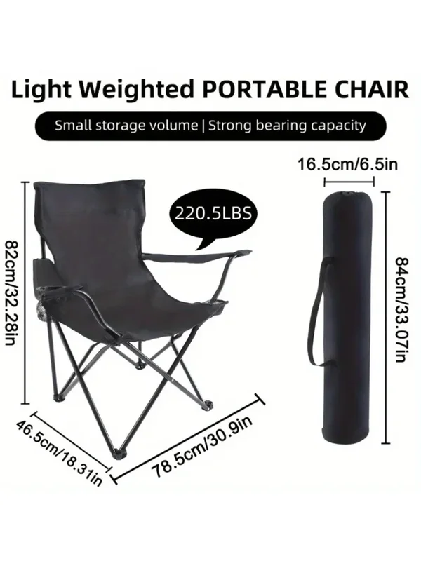 AliExpress - Chaise de camping portable, chaise de camping pliable légère, chaise de pêche en plein air, chaise de pique-nique portable avec dossier 
