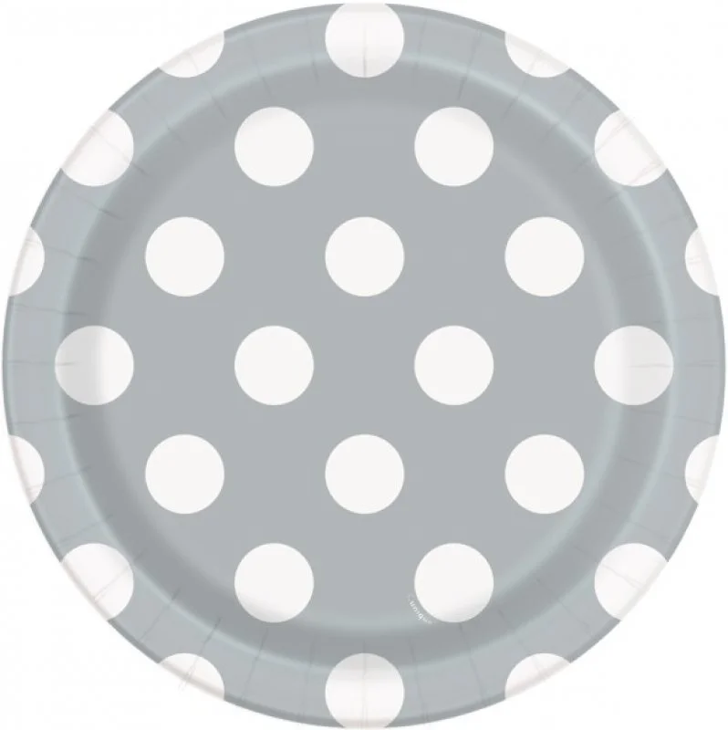 Assietter prickig silver 8-pack - Dukning & Dekoration - Kalaslagret.se