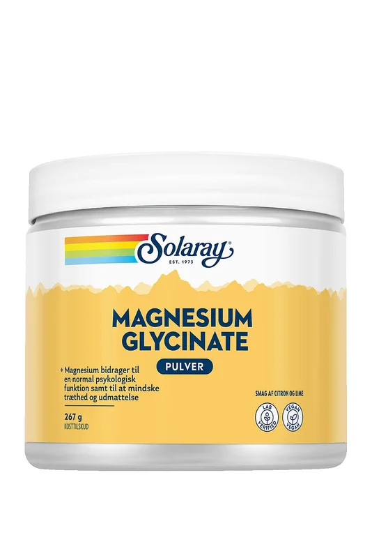 Solaray Magnesium Glycinate 267 g, Helse & Madvarer, Mineraler, Magnesium