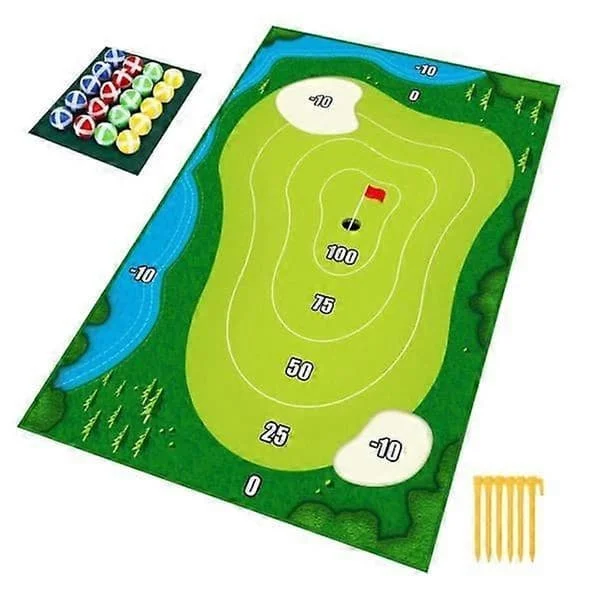 Golfin lyöntipeli -matto lyöntipeli siru golfpallosetillä matto sisä- ja ulkokäyttöön heittopeli varten