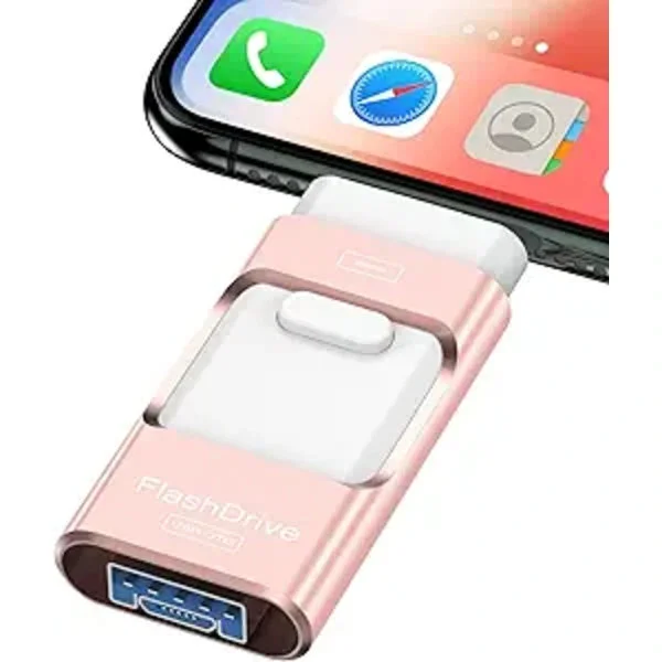 Flash Drive för iPhone 128GB, Photo Stick USB-minne USB Flash Drive Höghastighetsöverföring USB-enheter Extern lagring