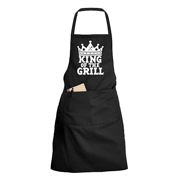 King Of The Grill - Förkläde - Svart svart