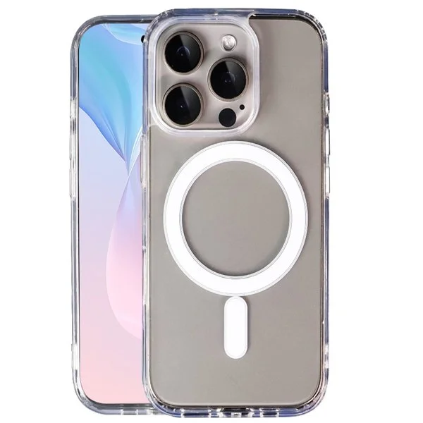 MagSafe Skal för iPhone 15 Pro Max – Skyddande och Stilrent Transparent