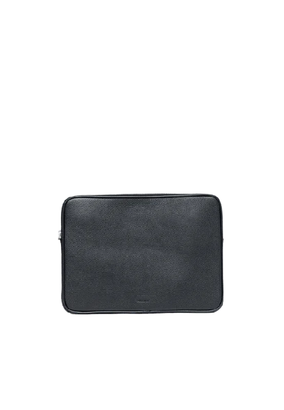 Sandqvist Leather Laptop Case Piping Plånböcker & fodral Dam Svart ONESIZE