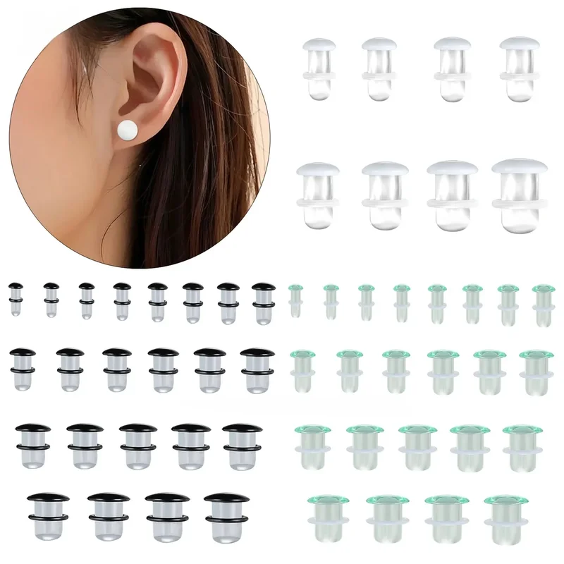 AliExpress - ZS 1PC Klar Schwarz Glas Einzigen Flare Konvexen Stecker für Frauen Männer Glas Ohr Bahre Gauge Glas Ohr stecker 3mm-25mm Schmuck ﻿