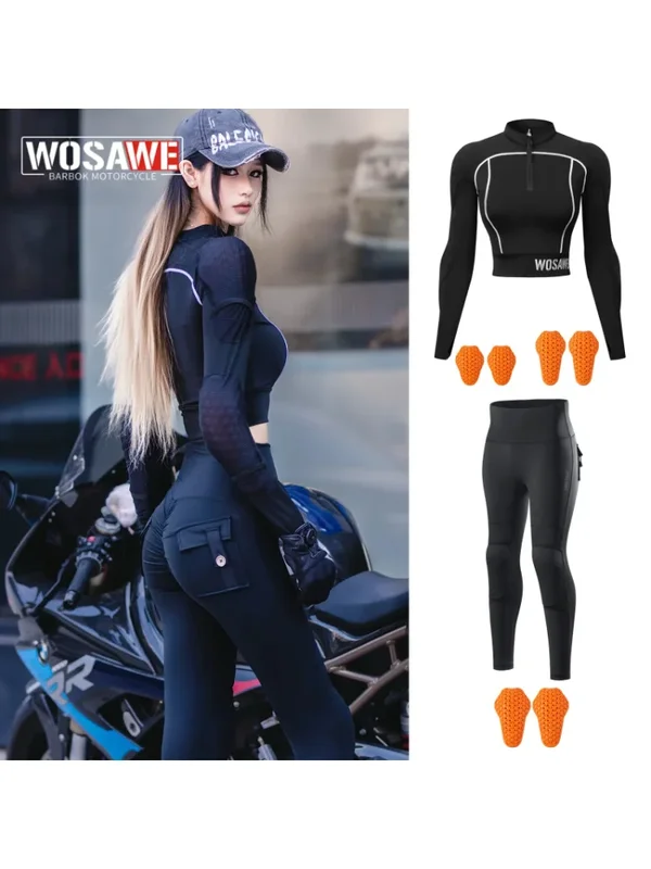 AliExpress - Veste de moto pour femme WOSAWE, pantalon de moto d'été, homologué CE, protection intégrale du corps, vêtements de course moto