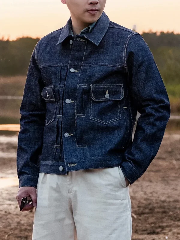 AliExpress - Red Tornado Type II 14oz lisière Denim Trucker Jacket Heritage Style hommes Jean vêtements d'extérieur