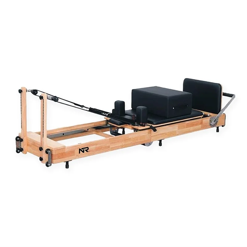 Spar 20% • Køb 2, Nordic Reformer Pilates Reformer Foldbar Lys Egetræ, Sport & Velvære, Træningsmaskiner, Multimaskiner
