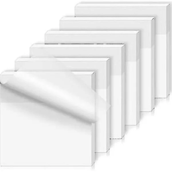 300 st genomskinliga post-it lappar, 76 x 76 mm transparenta självhäftande lappar