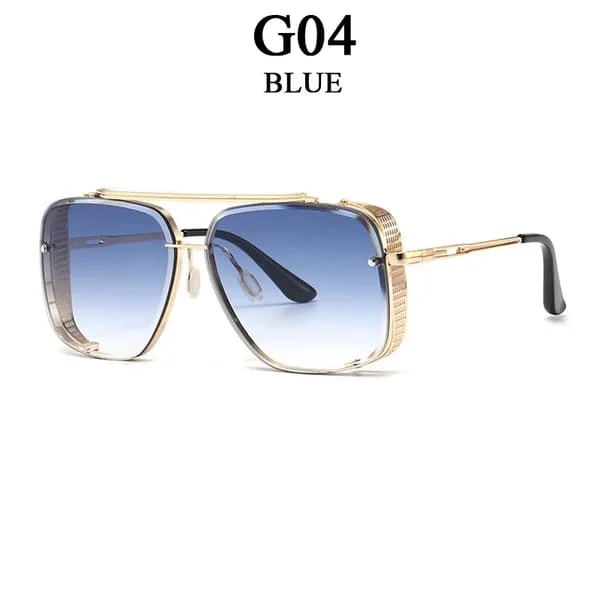 Nya Punk Solglasögon För Män Mode Fyrkantiga Vintage Steampunk Glasögon Lyx Oculos De Sol Masculino Luxe Lunette De Soleil Homme