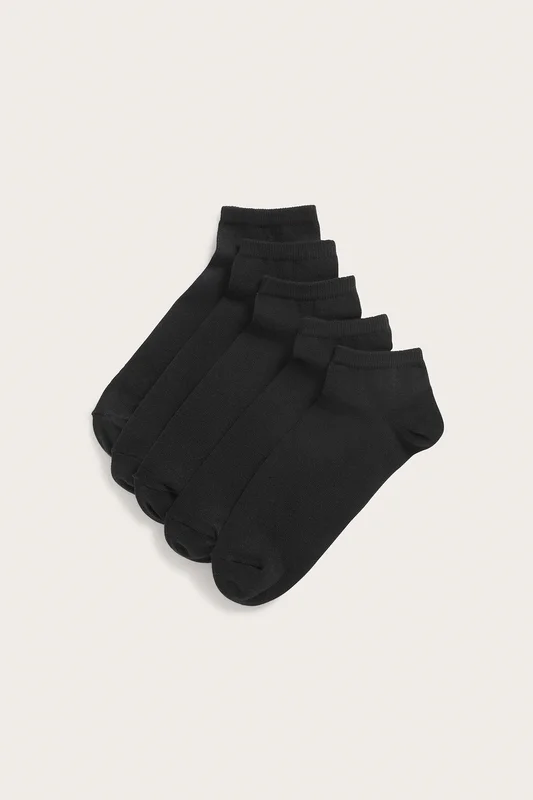 Kappahl | Ankelstrumpor 5-pack Svart 40/44 | Herr
