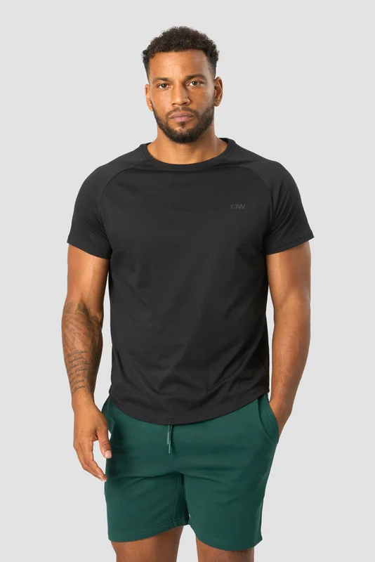 ICANIWILL - Training Club Tee Raglan Black - Herr - Träningskläder från ICIW