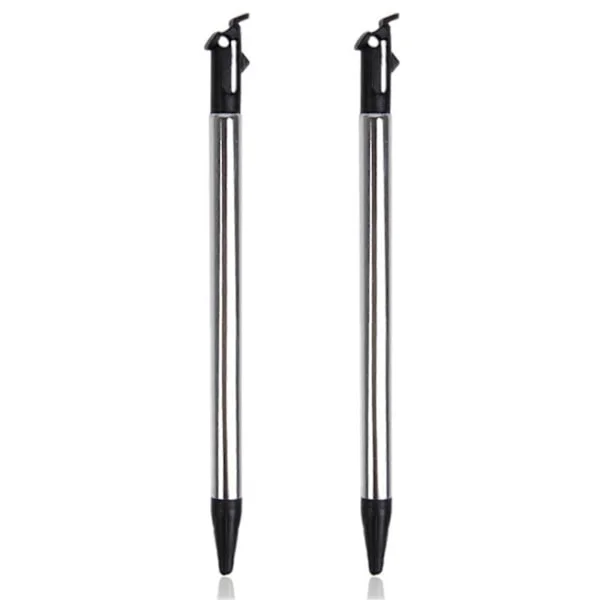 2x Penn Berøringsskjerm Metall Teleskopisk Penn Stylus Penn For Ny 3ds Ll / Xl