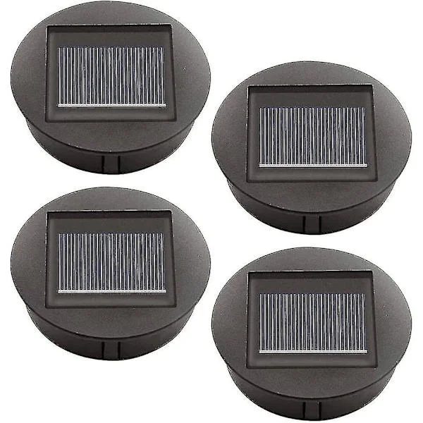 4 stk. solcellelamper med LED-pærer, solcellelamper med LED-pærer, solcellepaneldeksel for utendørs hengende hagelampe