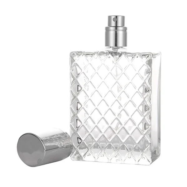 100 ml Bærbar Klar Rejse Genopfyldelig Parfume Flaske Glas Tom Beholder
