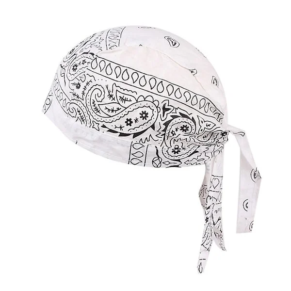 Bomull Herr Dam Pirater Cap Cykel Pannband Hatt Bandana huvudduk