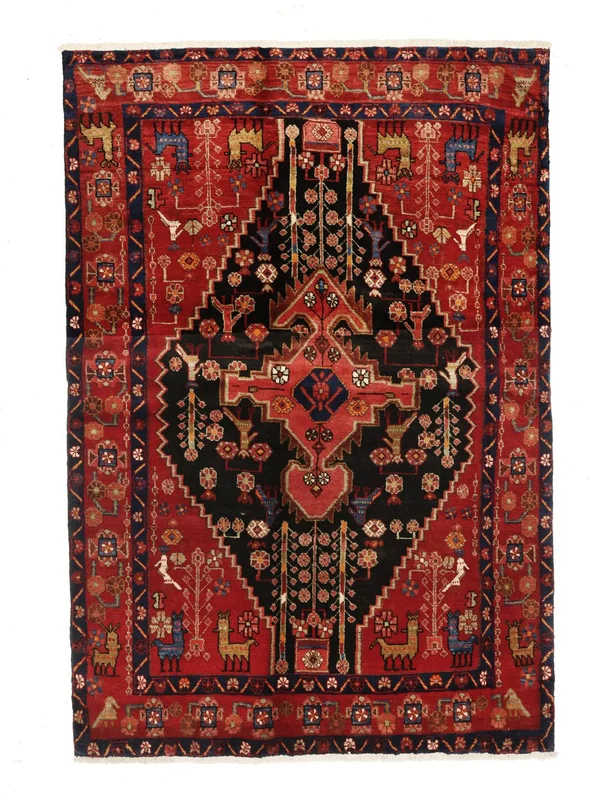 Medallion Small Nahavand Rug 136X200 Wool