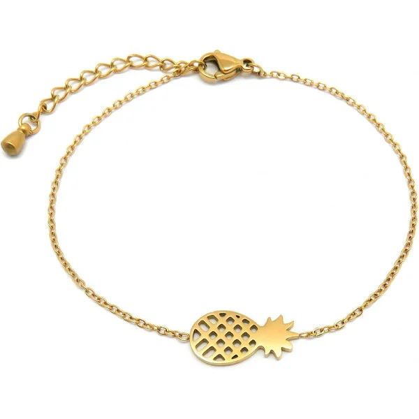 Forgyldt ledarmbånd til kvinder Yndigt lille justerbart armbånd Delikat minimalistisk ledarmbånd Guldsmykker Gave