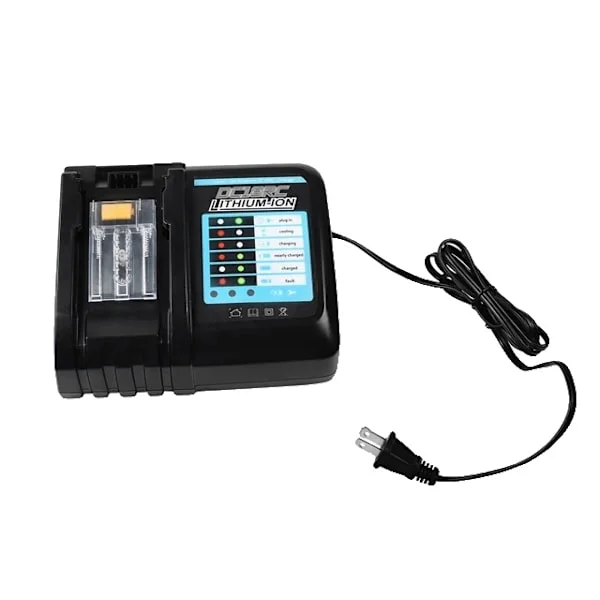 Batteri kompatibelt med Makita, 6Ah kapacitet, oplader